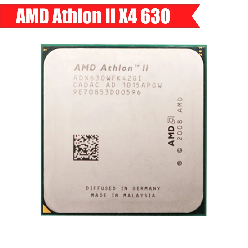 

AMD Athlon II X4 630 Processor 2.8 GHz 2M Cache Socket AM3 TDP 95W Quad-Core Desktop CPU