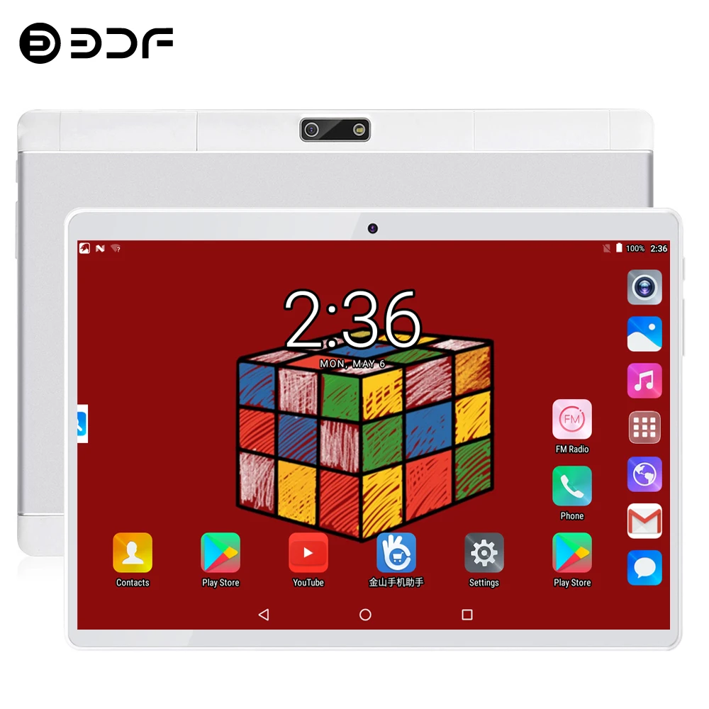 BDF 10 дюймов планшеты ПК Android 7,0 4 ГБ/64 Гб планшет Восьмиядерный 1280*800 ips Tab Android планшет 4G LTE телефон ноутбук планшет 10 10,1