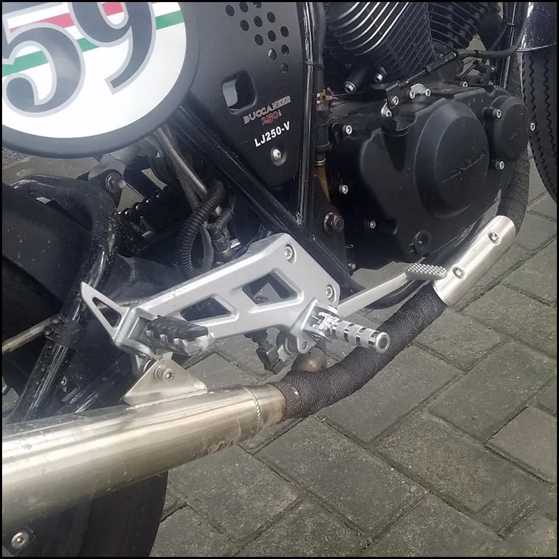 Одна пара Алюминиевые Подножки для мотоцикла с ЧПУ | Автомобили и мотоциклы