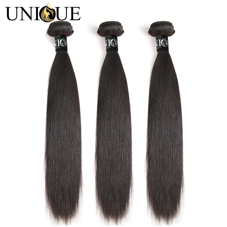 Yolissa прямые волосы в пучках 3 PCS Бразильские пучки натуральный черный 100%