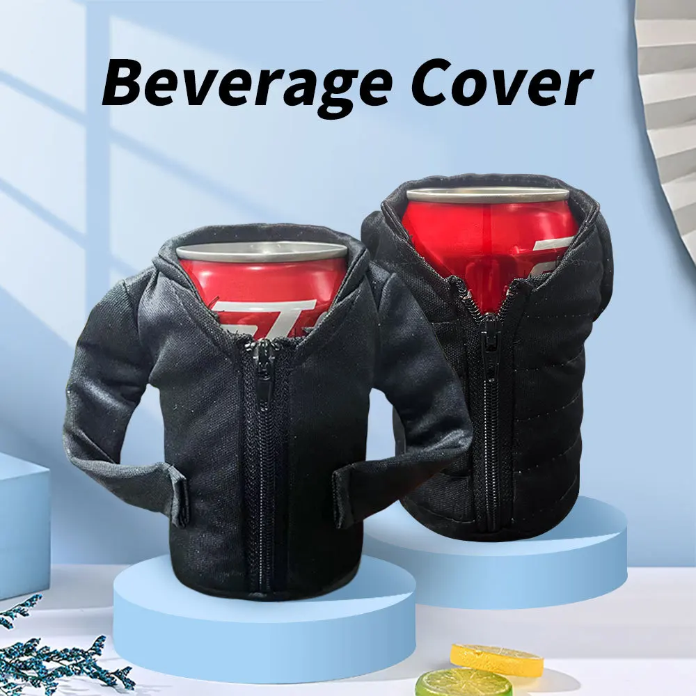 

Double-layer portable cooler bag beer soda cold jacket Suitable For 12 OZ Cans And Bottles Lovers of Cold Beverages