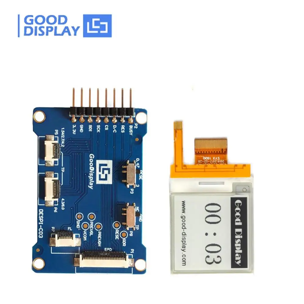 

1.54 inch e-paper display with frontlight and Adapter board eink screen