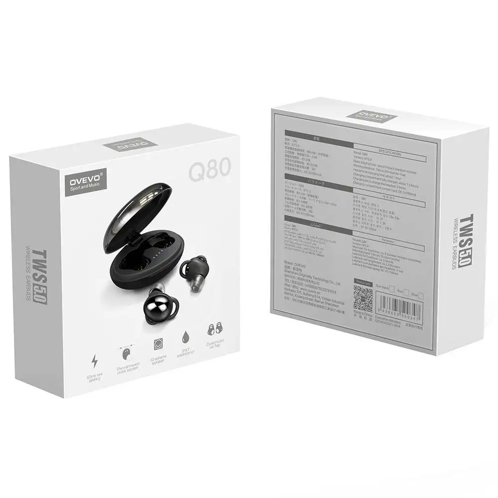 Наушники Ovevo Q80 TWS Bluetooth 5 0 ультра-светильник наушники ультра-Низкая задержка IPX7