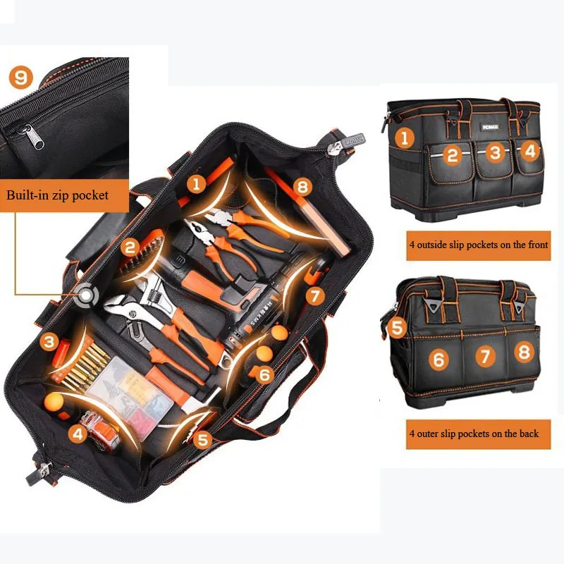 

Three-Dimensional Tool Storage Bag Multi-Function Tool Bag Waterproof Handbag Repair Special Tool Bag Portable Instrument Box