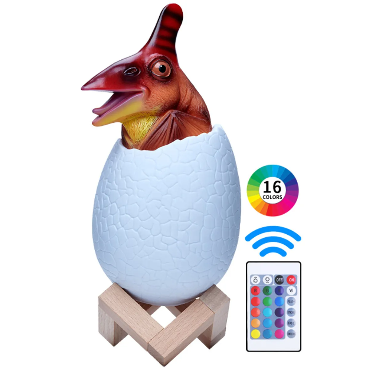 3D Динозавр ночник перезаряжаемое устройство управления лампа 16 цветов Изменение