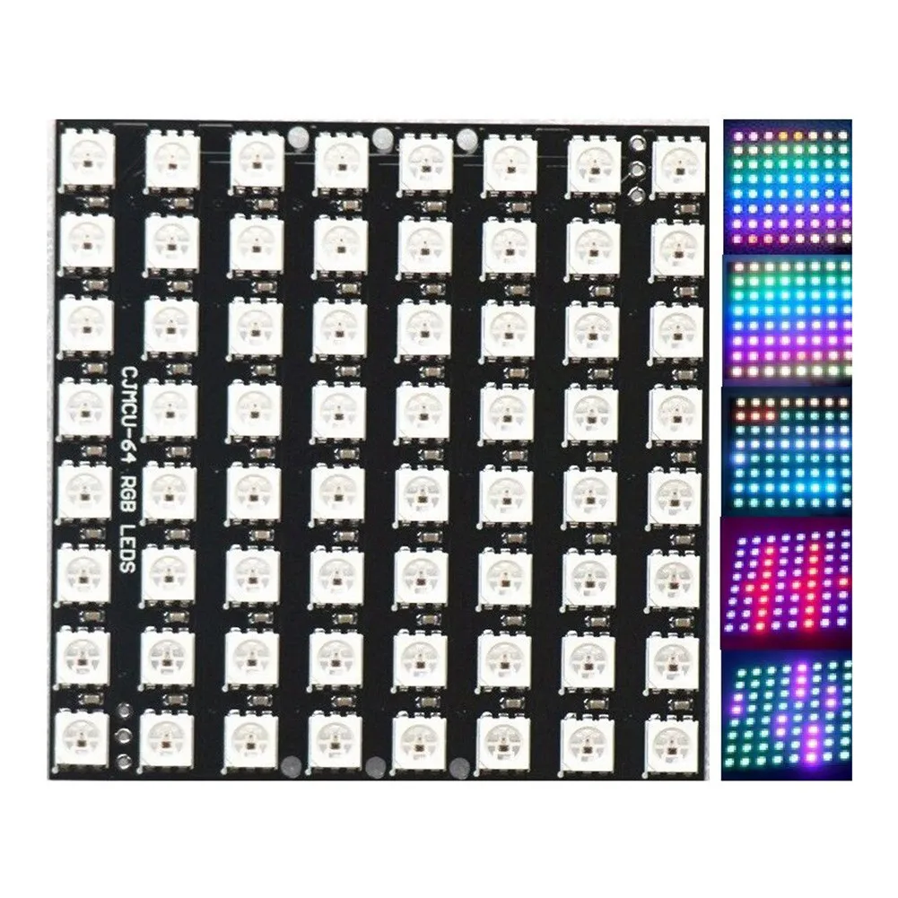 180° Pixel Screen 8x8 64-bit Full-color DC 5V For Arduino Matrix Panel Light