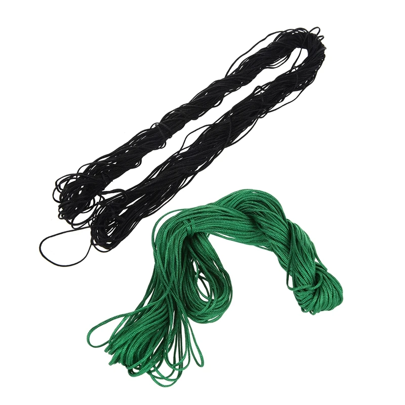 2 рулона 25 м нейлоновый шнур нить китайский узел макраме плетеный браслет черный