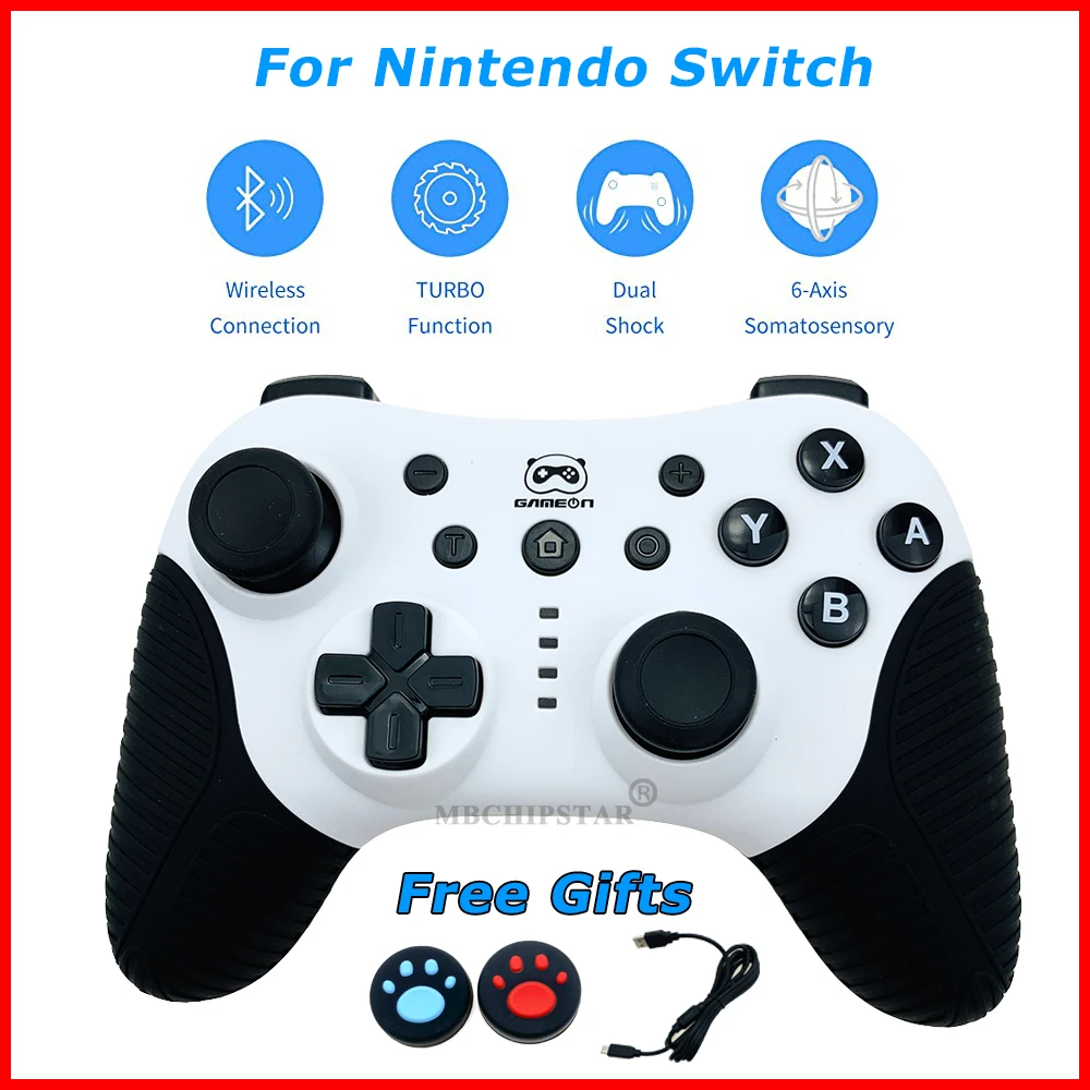 Беспроводной Bluetooth контроллер для Nintendo Switch Pro игровой джойстик консоли /PC/PS3