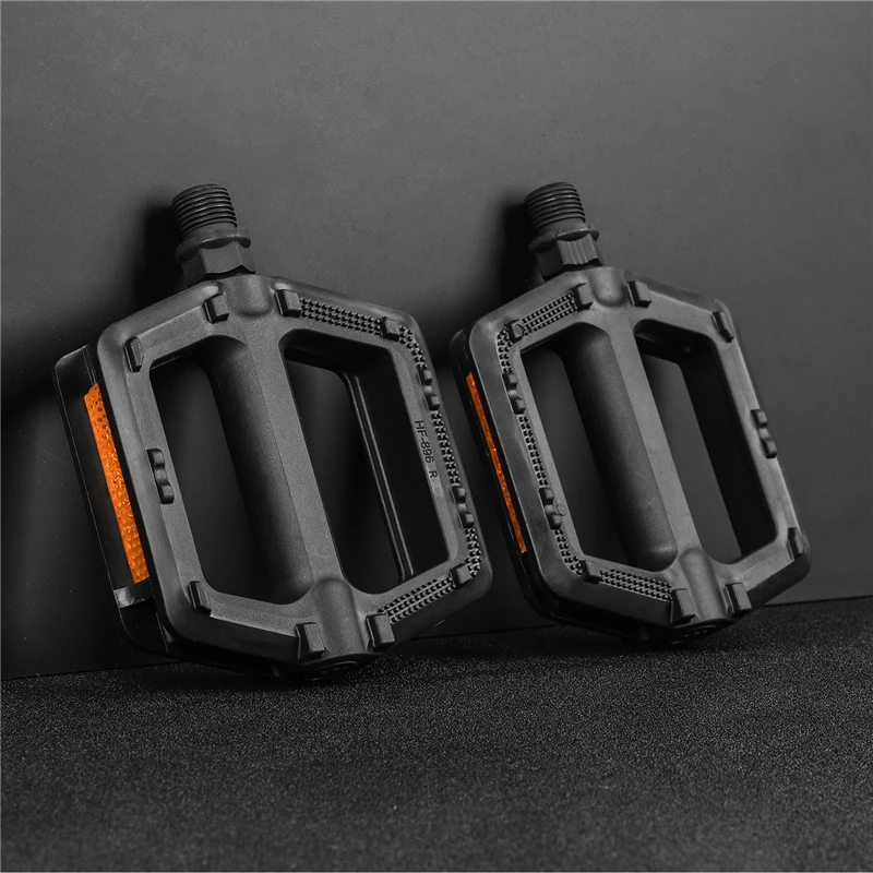 WEST BIKING MTB Road Bike Pedals Bicycle Pedal Cycling Mountain Bike Foot Plat Anti-slip 9''16 Standard Universal 1 Pair Pedals