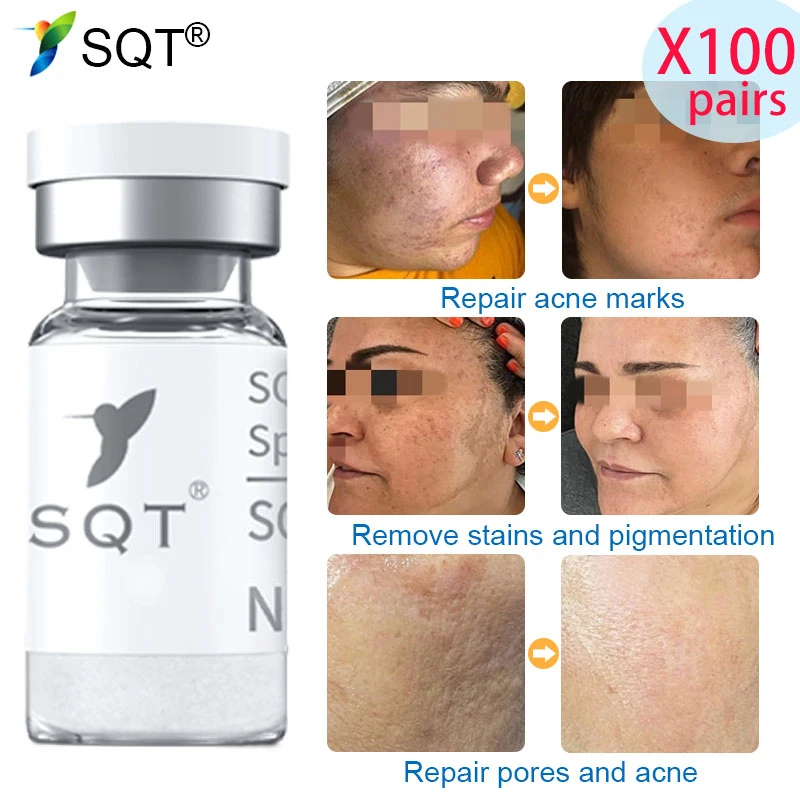 

SQT 100pairs Spongilla Microneedle Treatment Beauty Skincare for Brightening ,Anti-Aging Natural Regeneration Collagen