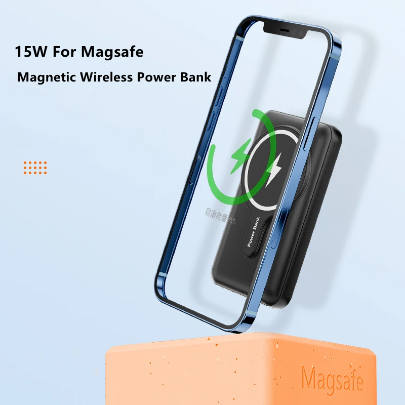 10000mah 15w power bank magnetic wireless fast charger powerbank mobile phone battery for iphone 12 13 pro max mi xiaomi samsung free global shipping