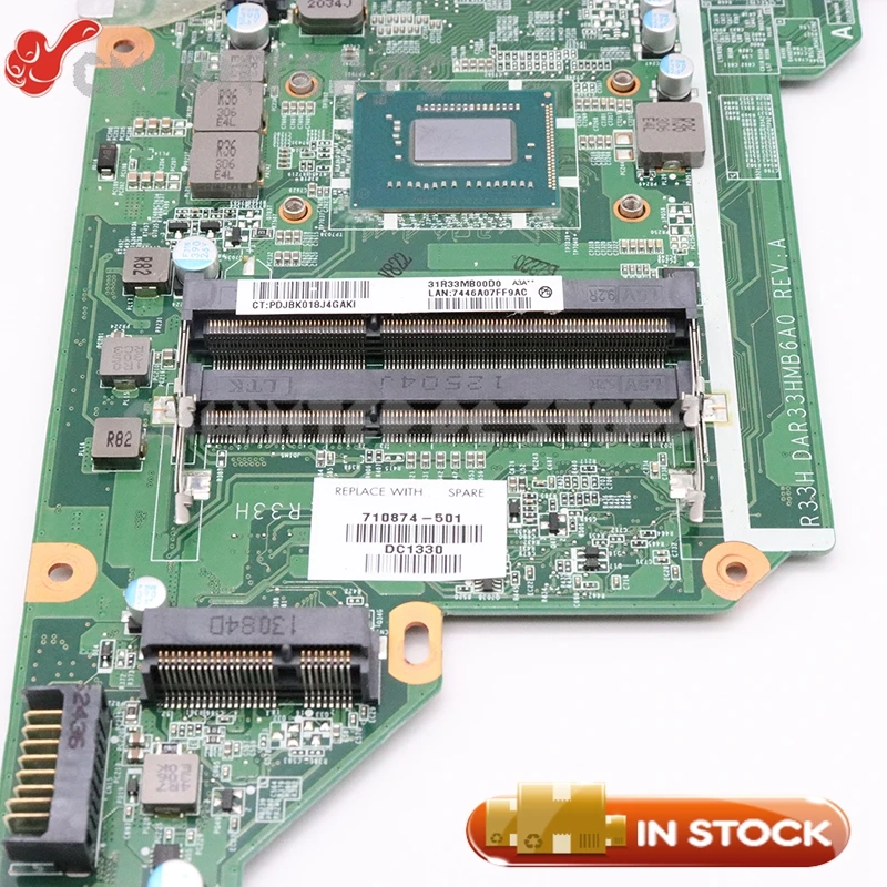 NOKOTION 710874 001 DA0R33MB6A0 для HP pavilion g4 2000 g6 g7 материнская плата ноутбука HD7670M|laptop