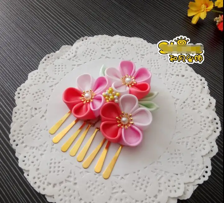 Аксессуары для косплея головной убор ручной работы японское кимоно заколка с