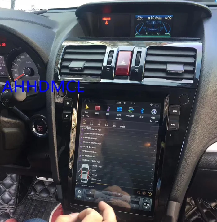 Мультимедийный плеер в стиле Тесла автомобильный стерео проигрыватель на Android с