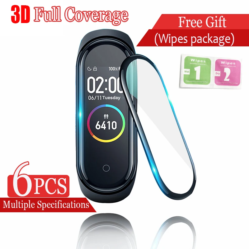 Пленка для Mi Band 4 защитная пленка 3D поверхности устойчивая к царапинам экрана Xiaomi