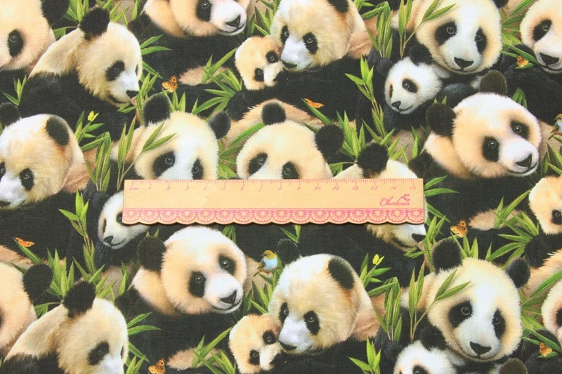 Имитация животного Рождественская Кошка Собака Панда хлопковая ткань для