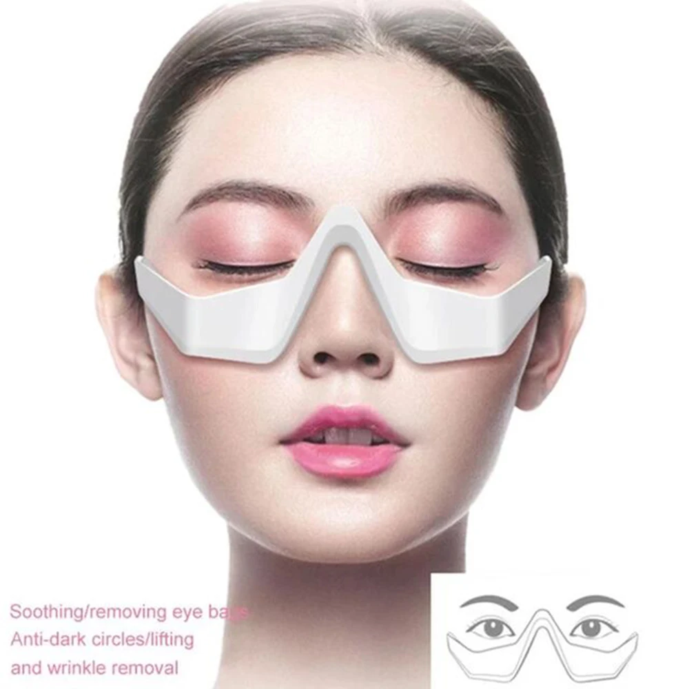 

EMS Micro-current Color Light Eye Massager Vibrators Sleep Mask Anti Dark Circle And Bags For Eyes Blindfold For Sleeping Relax