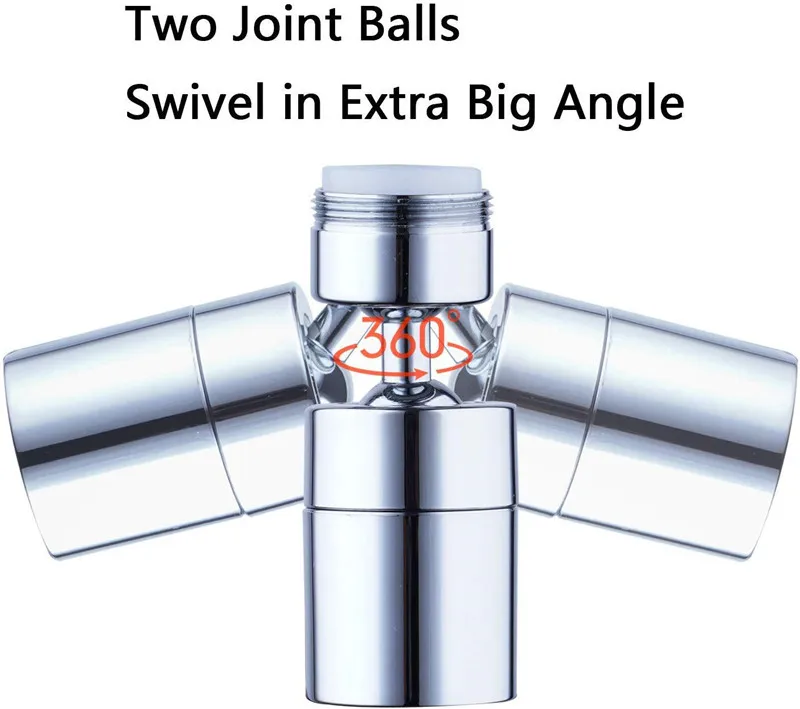 Аэратор для кухонной раковины из АБС/меди с большим углом поворота | Обустройство