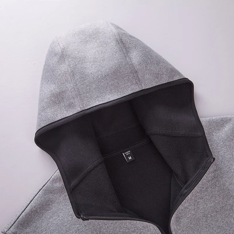 Осенняя мужская куртка Весенняя Повседневная однотонная модная на молнии с