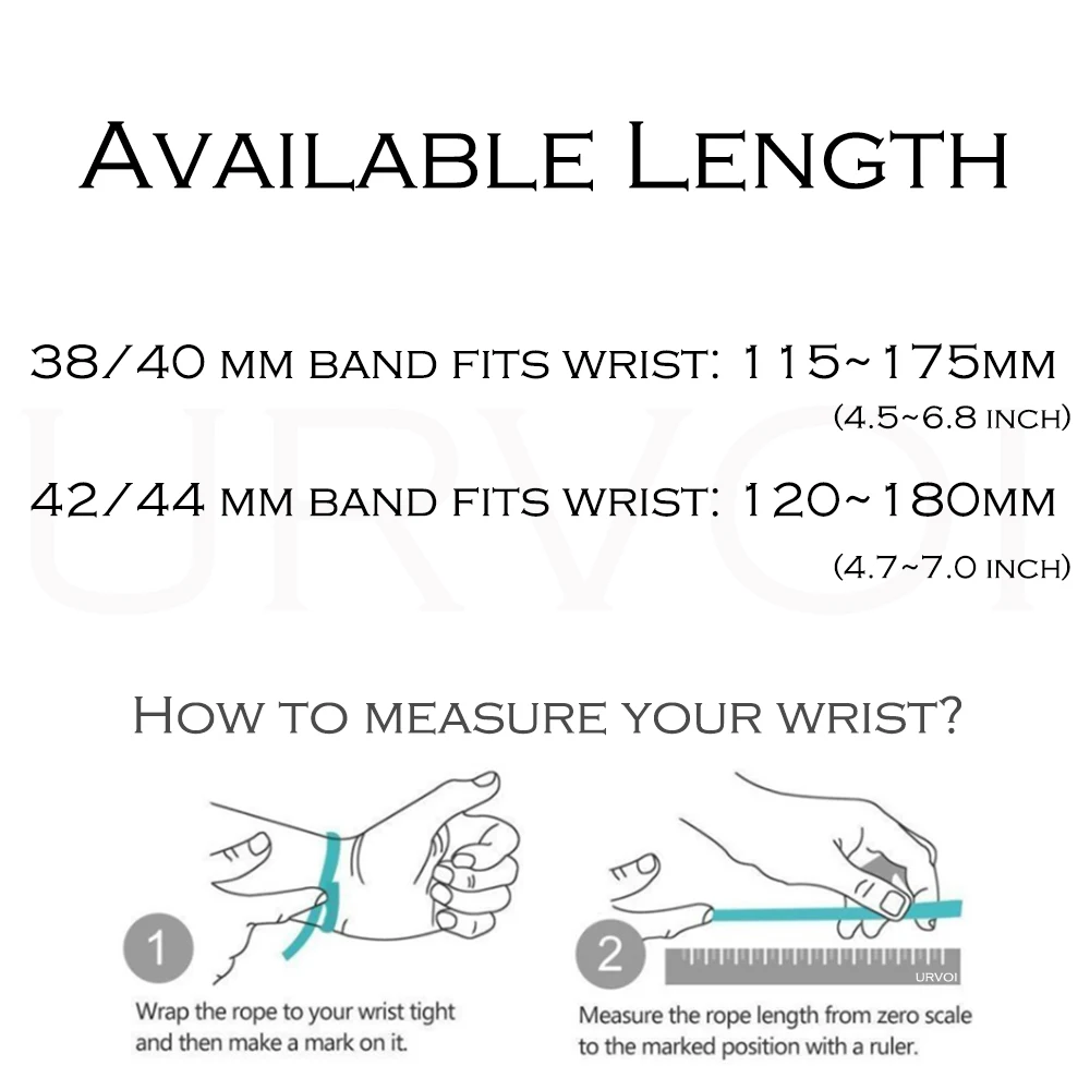 Ремешок URVOI для Apple Watch ultra series 8 7 6 SE 5 4 321 спортивный ремешок из натуральной кожи с