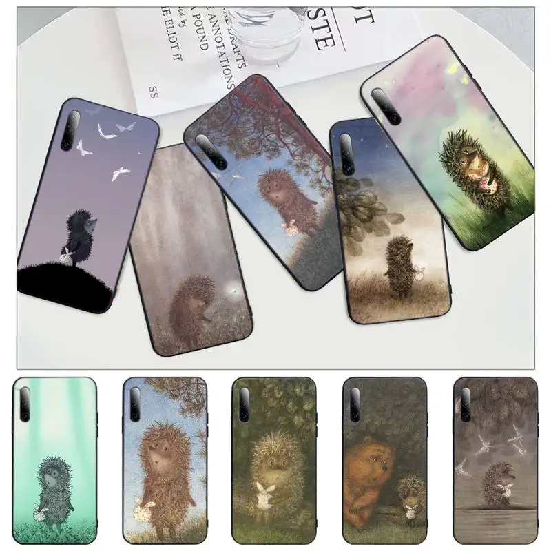 

Hedgehog in the Fog painting Phone Case For iphone 12 11 13 7 8 6 s plus x xs xr pro max mini shell