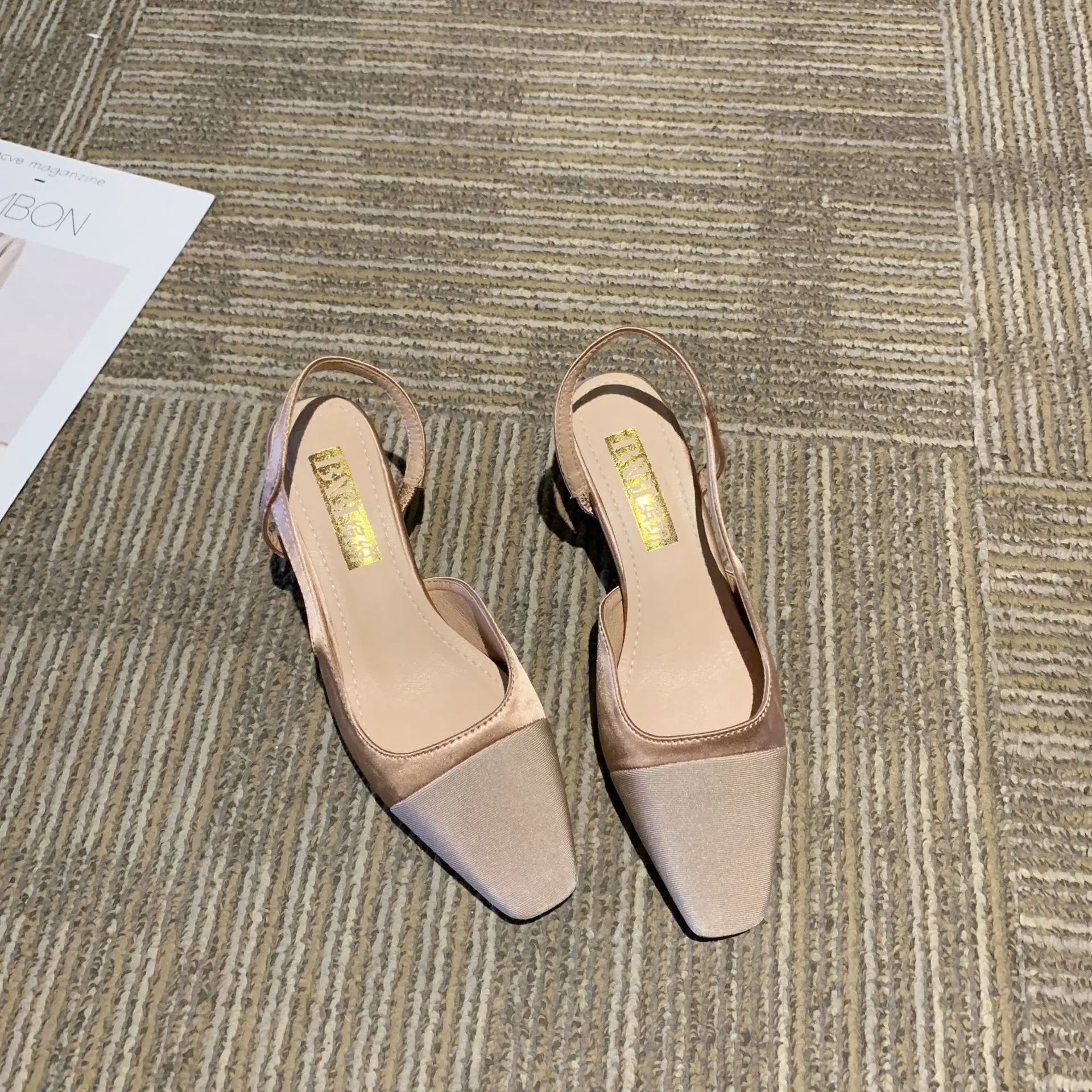 Лидер продаж 2019 летняя женская обувь классические туфли на среднем каблуке