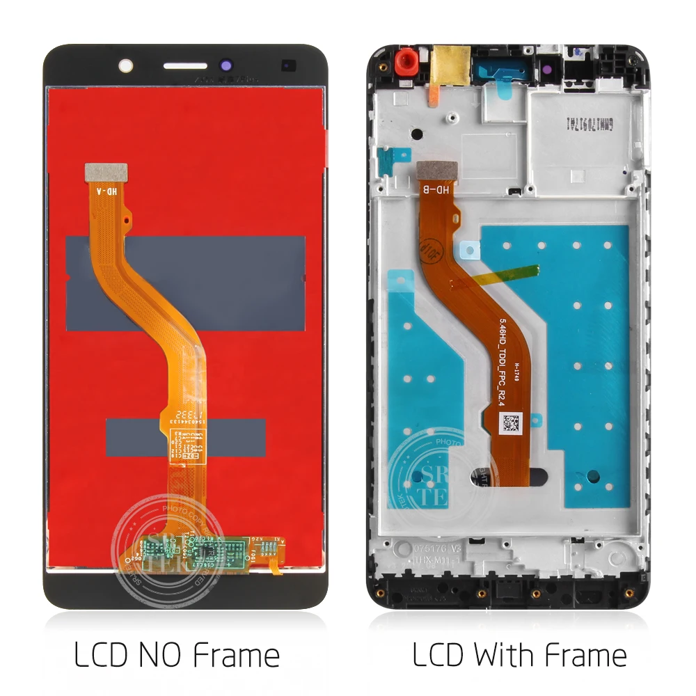 SRJTEK For Huawei Y7/Y7 Prime LCD Touch Matrix Digitizer Sensor Glass With Frame Enjoy 7 plus Display Nova Smart Plus | Мобильные