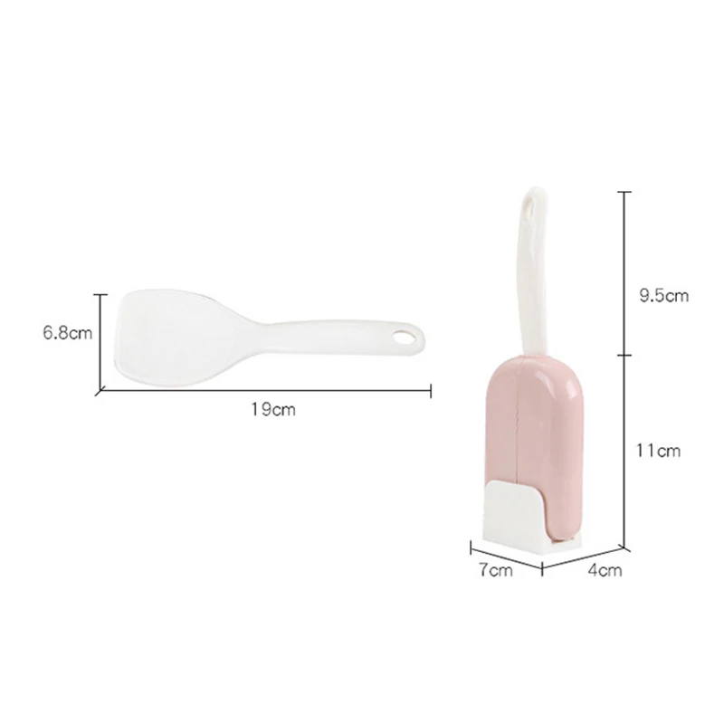 

Rice Paddle With Holder Automatic Opening Closing Spoon Rest Holder Stand Hanging Spoon Set Dustproof Cover Storage Rack New