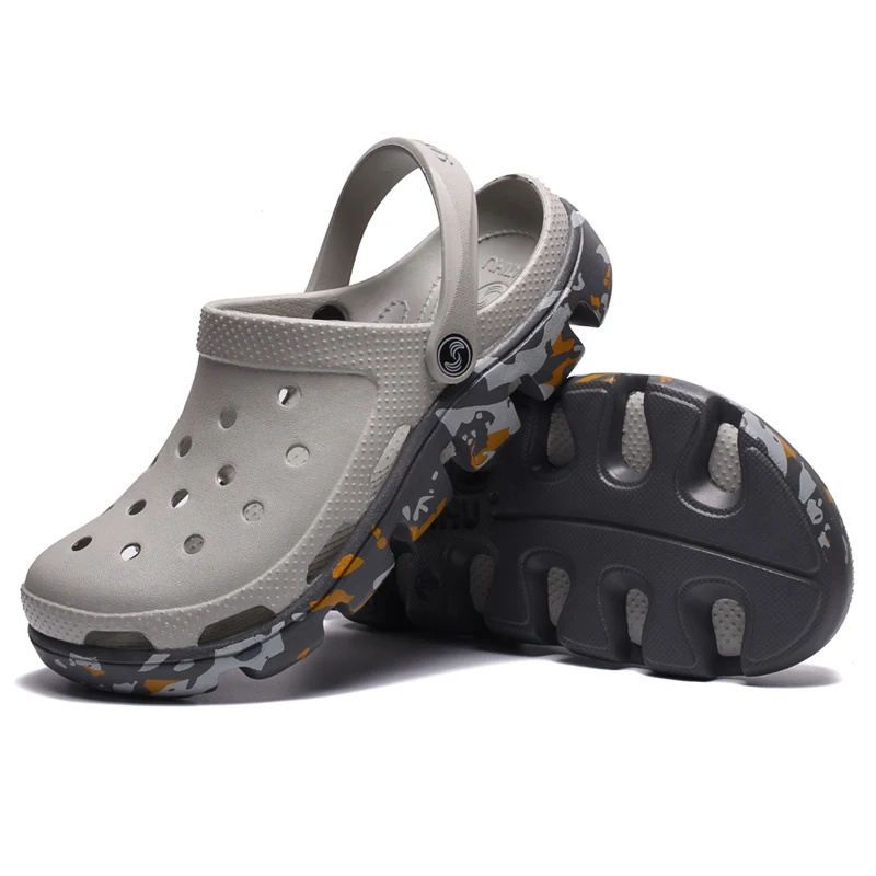 Мужские камуфляжные сандалии дышащие Нескользящие шлепанцы Повседневная