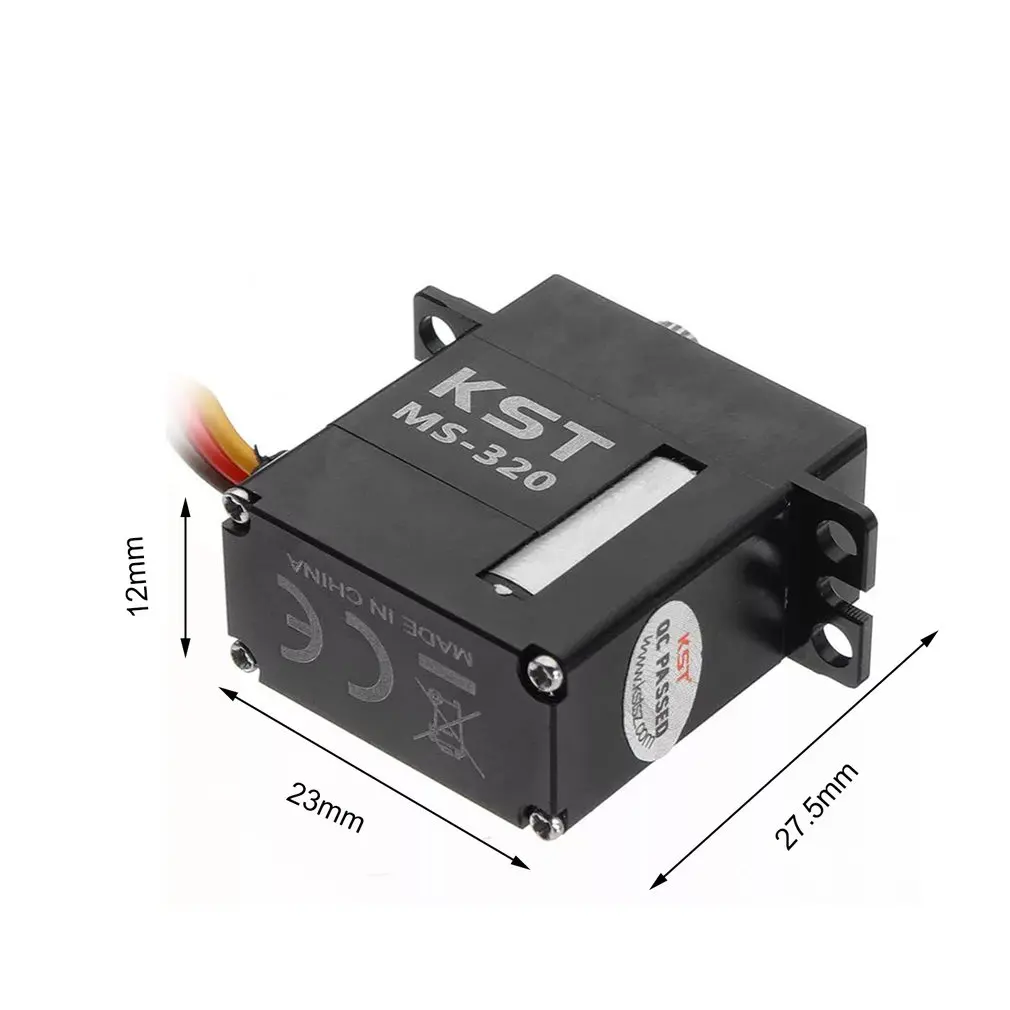 

NEW KST MS320 5.5KG 7.4V Metal Gear Digital Servo 2 Ball Bearing Servo for RC Trex 450 Goblin 380 Helicopter