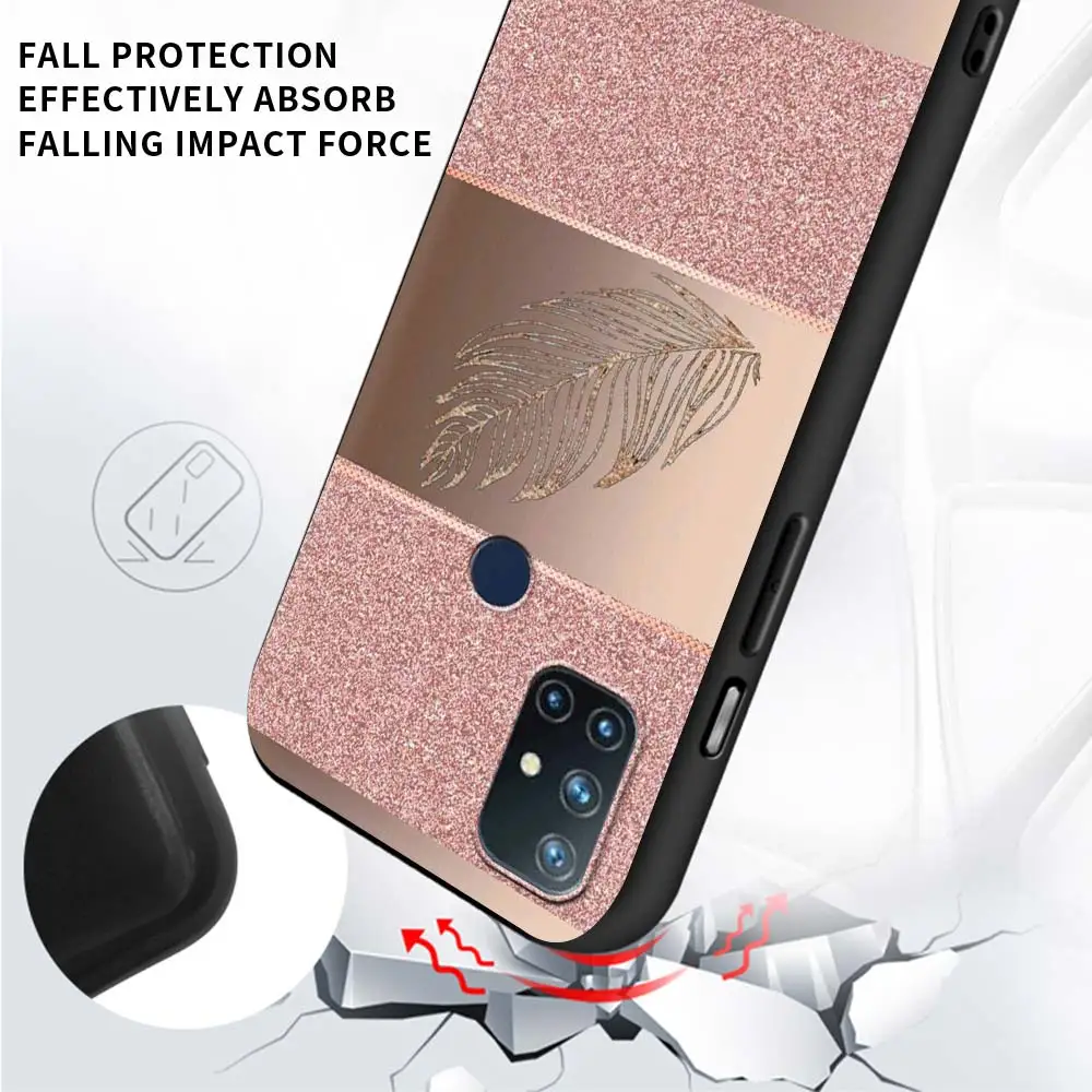 

Rose Gold Pink Princess Queen Case For OnePlus 8 8T 7T 7 Pro Nord N100 N10 5G for Google Pixel 4 4XL 5 Black Shell Phone Bags