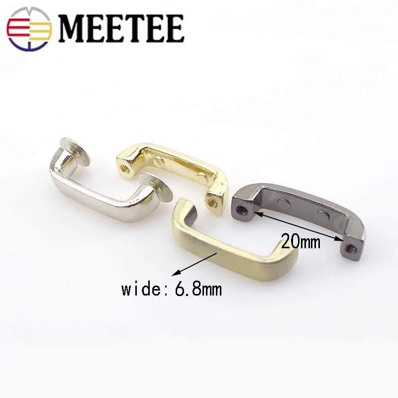Meetee 10/20 шт 20 мм модная сумка арочный мост с винтовой сумкой металлический