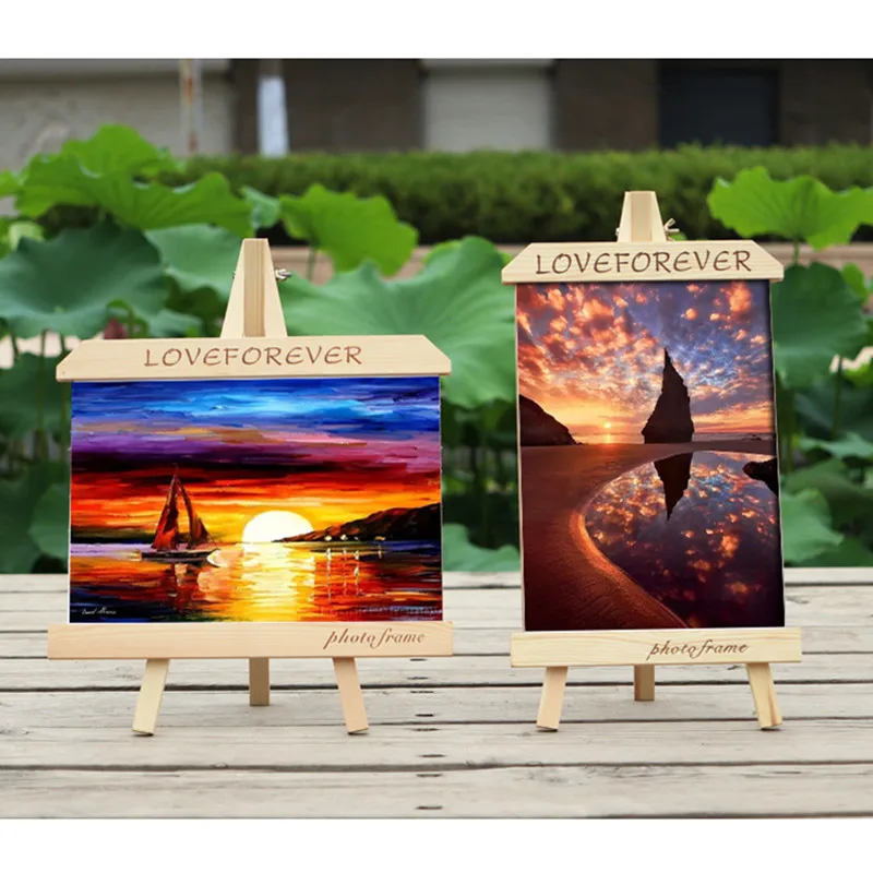 Фоторамка из массива дерева маятник простой мольберт дизайн фотостудия