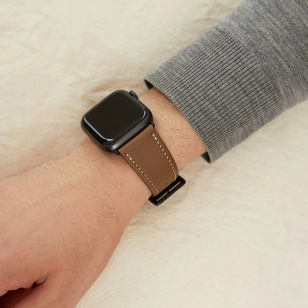Leather Strap for Apple Watch Band 44mm 45mm 41mm 40mm 42mm 38mm Accessorie Wristband Correa Belt iWatch Series1 2 34 5 6 SE 7