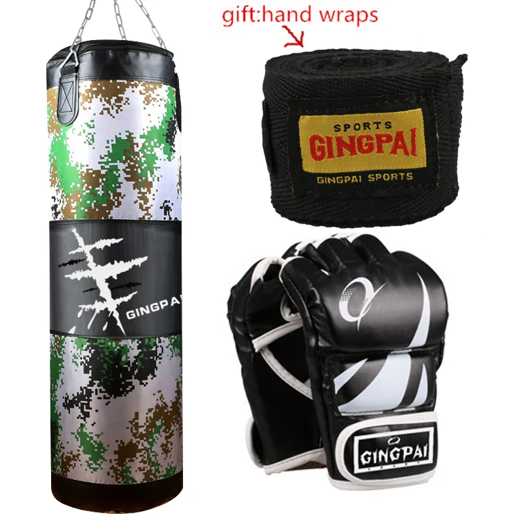 High Quality MMA Sandbags Boxing Series / sand bags (Empty Bag)100cm /Boxing Gloves Punching Bags Hand Wraps | Спорт и развлечения