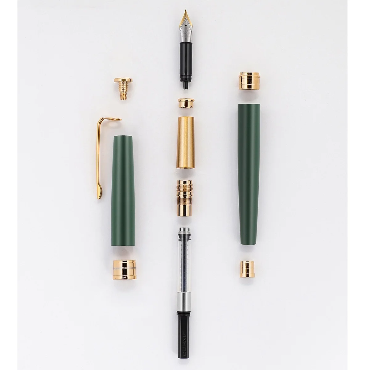 

Jinhao 95 Series Fountain Pen Retro Design Metal Material Elegant Clip Fine Nib Writing Office Business Signature School A6267