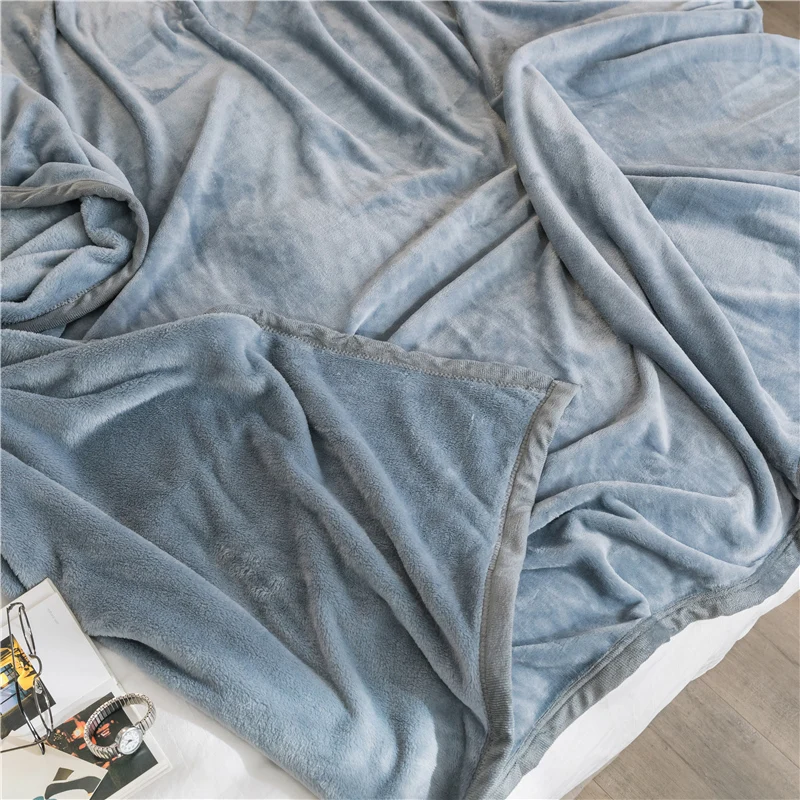 Однотонного серого одеяла близнец полный королева король модные покрывала