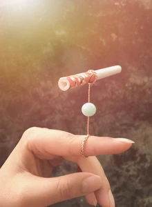 Новинка 1 шт. Женская винтажная металлическая подставка для сигарет с кольцом из агата держатель для сигарет диаметром 8 мм аксессуары для сигарет и курения