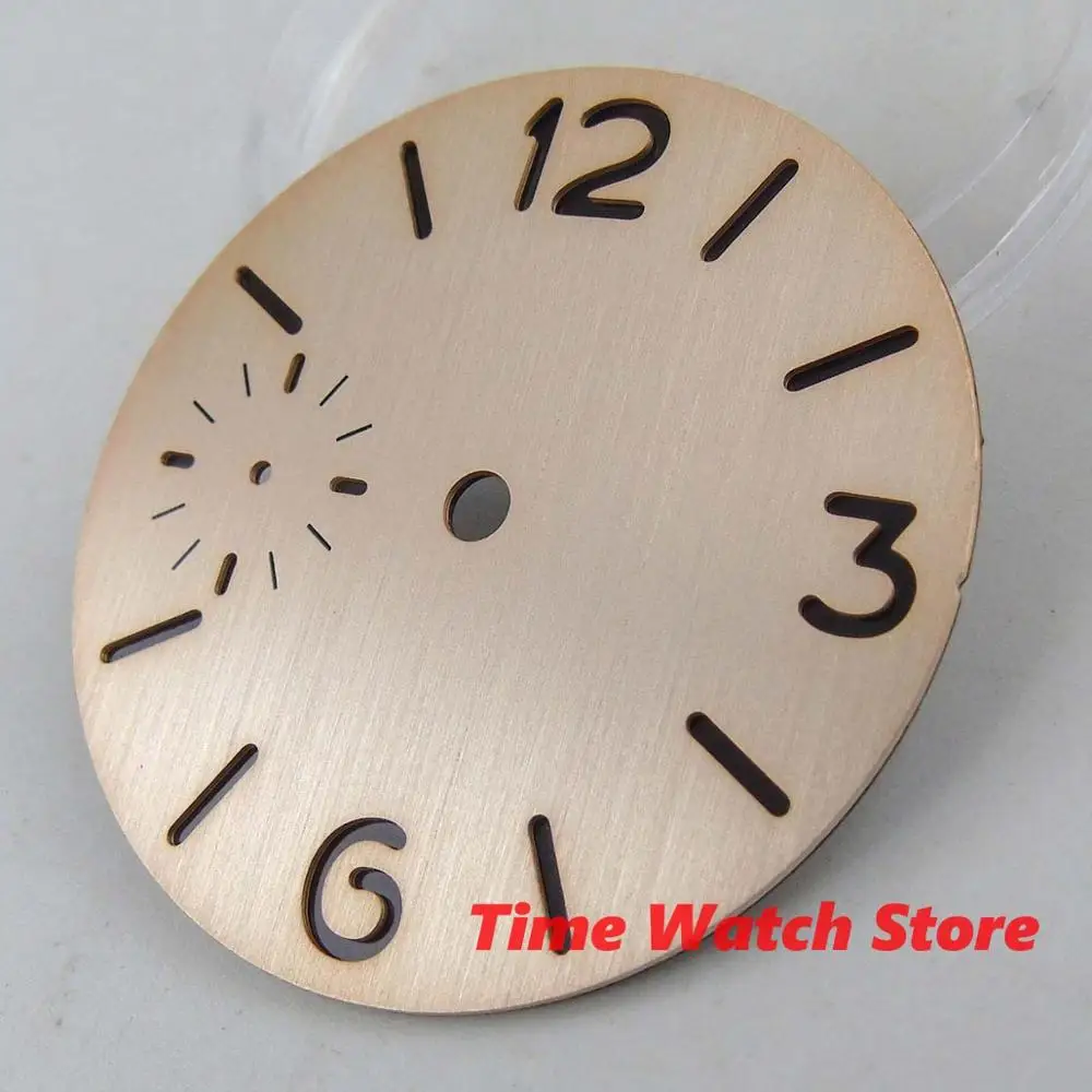 37 5 мм Серый Черный Бежевый Сэндвич Циферблат черный светящиеся знаки fit eta 6497