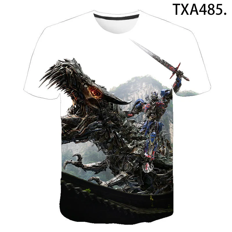 

Summer New 3D Print Transformers Optimus Prime T Shirt Men Women Children Streetwear Fashion Casual Boy Girl Kids Tops Tee Shirt