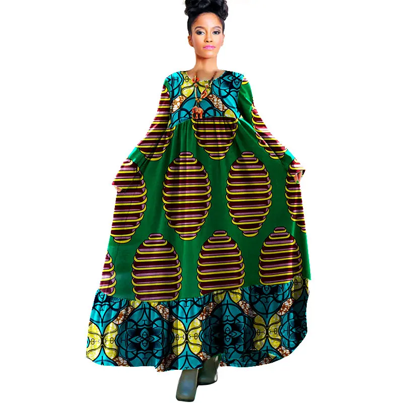 Brw в африканском стиле Одежда традиционная базенская Riche осеннее платье Boho style Robe Femme Макси платье женские Платья Туника Платья WY931 - Цвет: 4