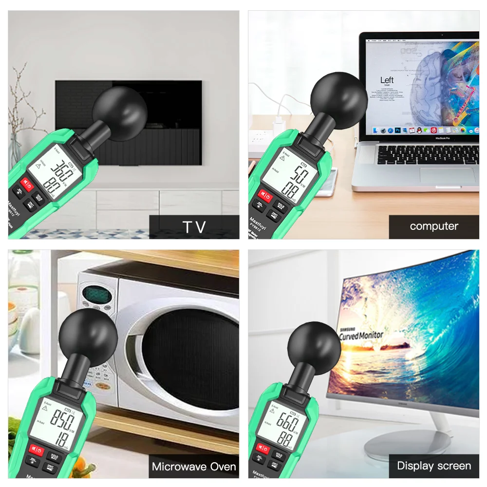 EMF Meter Detector with 3 Chips for 360° Measurement Radiation Electric &amp Magnetic Field Detection Ghost Hunting | Инструменты