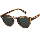 Очки солнцезащитные мужскиеженские в стиле ретро, винтажные зеркальные солнечные очки с темно-зелеными линзами, с овальной оправой, с леопардовым принтом, брендовые дизайнерские, 2020