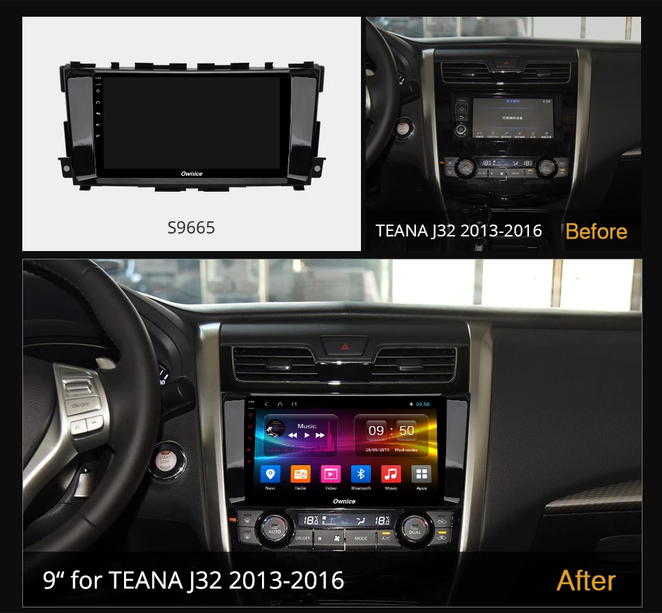 Автомобильный радиоприемник Ownice Android 10 0 4G LTE SPDIF 1280*720 GPS 8 ядер для Nissan Teana Altima 2013 - 2016