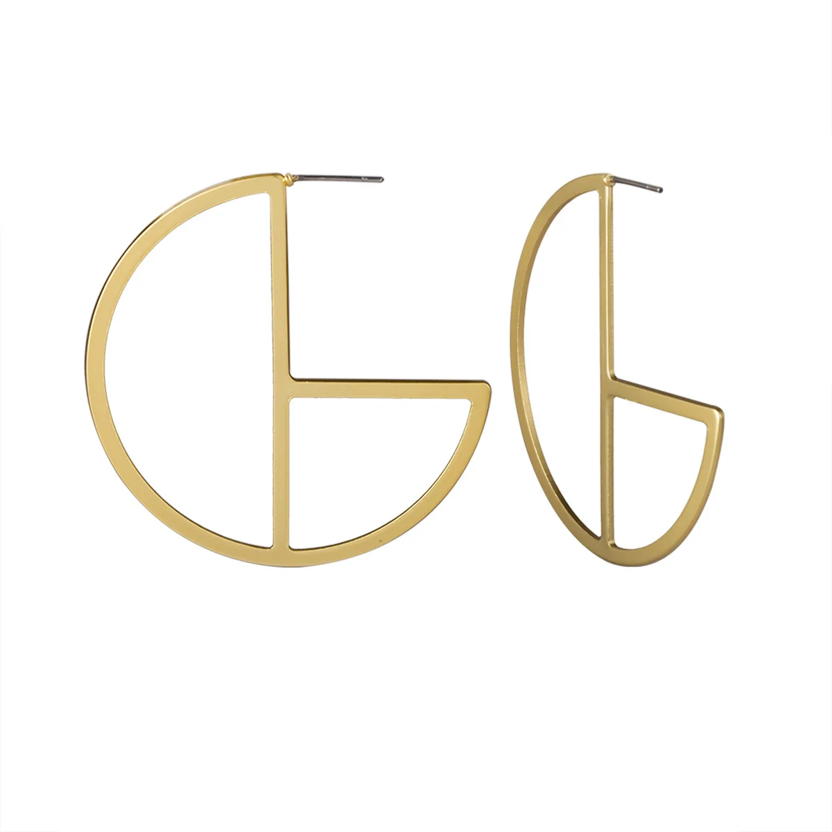 2019 новые модные серьги обруча для женщин золотого и серебряного цвета круглые