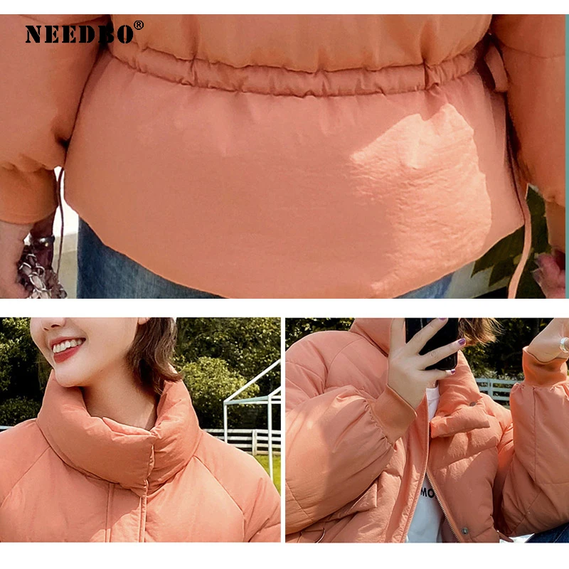 NEEDBO Winter Jacket Women 2020 Parka Mujer Casaco Cotton Padded Puffer Jacket Women Winter Coat Casual Casaco Jacket Streetwear