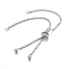 10pcs 24cm Adjustable 304 Stainless Steel Bracelet Makings Slider Bracelets for Women DIY Jewelry Making Single Chain: 12cm