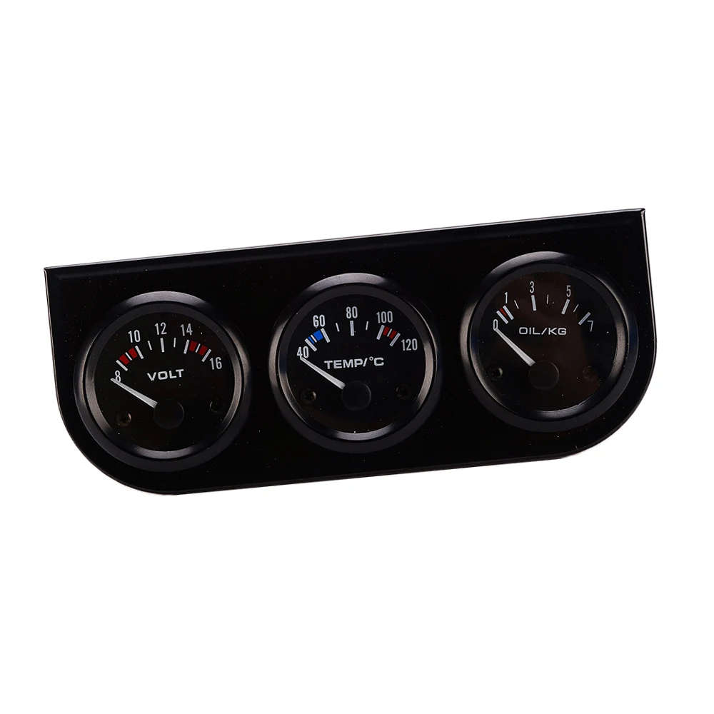 Тройной Калибр масла/Вольт/Манометр воды 2 дюймовый датчик температуры NPT1/8