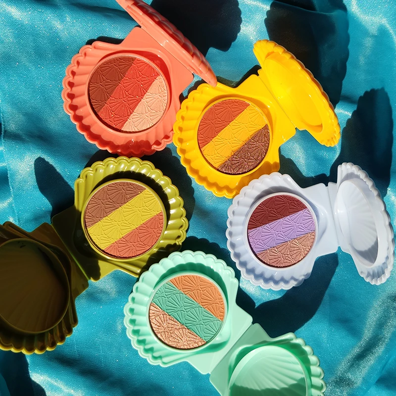 2 шт./компл. Сиси мерцающие тени для век Палитра градиент пигментарный порошок