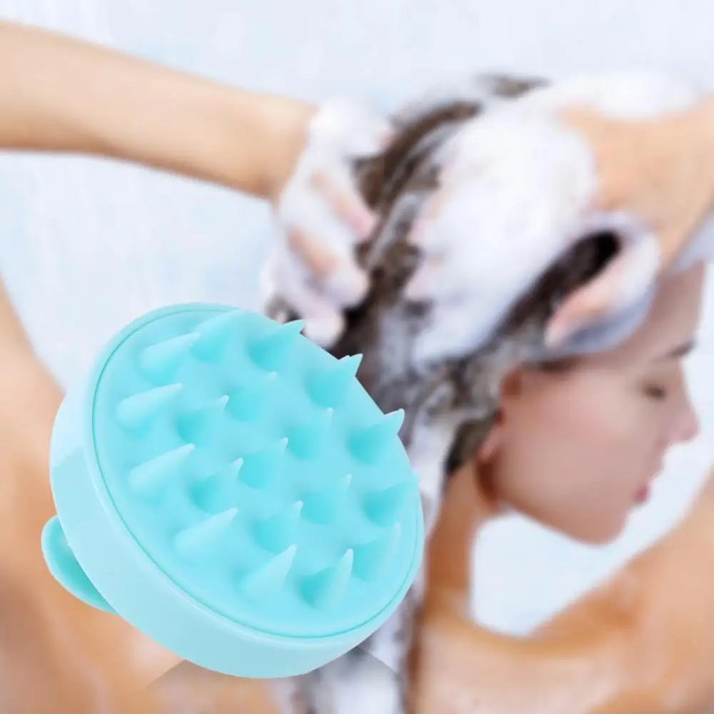 Расческа ручной силиконовый шампунь для кожи головы Массажная щетка моющая